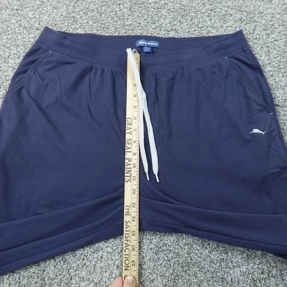 Tommy Bahama Sweatpants Mens XL Navy Blue Jogger Drawstring Pants Marlin Stretch